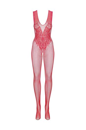 Červené bodystockings N112