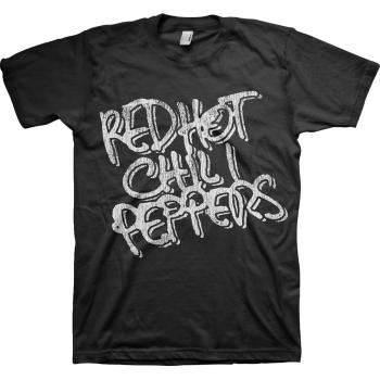 Red hot chili peppers tričko Black & White Logo  one_size