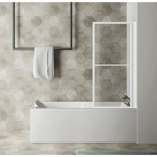 Polysan Kagera vaňová zástena 140x71 cm s pneumatickým zdvihom biela 30336W