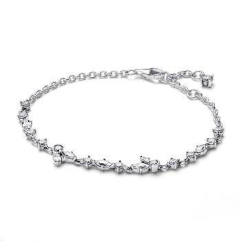 Pandora Pôvabný strieborný náramok s kubickými zirkónmi Timeless 592631C01 20 cm