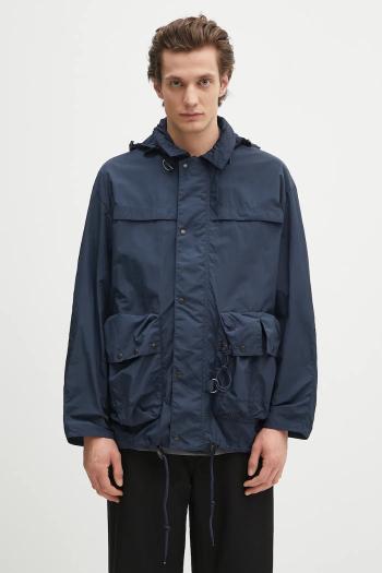 Bunda Barbour Barbour Modified Durham Showerproof Jacket tmavomodrá farba, prechodná, oversize, MSP0133
