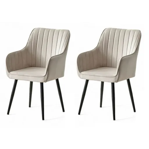 Súprava jedálenských stoličiek Nova Cream, 2 ks