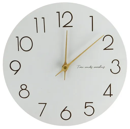 MAKRO - Hodiny nástenné 30cm biele