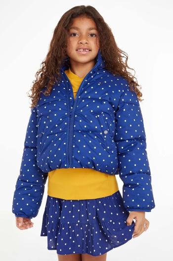 Detská bunda Tommy Hilfiger tmavomodrá farba