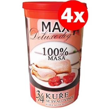 MAX deluxe 3/4 kuraťa so svalovinou 1200 g, 4 ks (8594025081769)