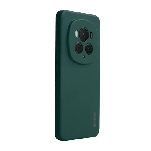 ENKAY RUBBER Ochranný kryt pre Honor Magic6 Pro 5G tmavozelený