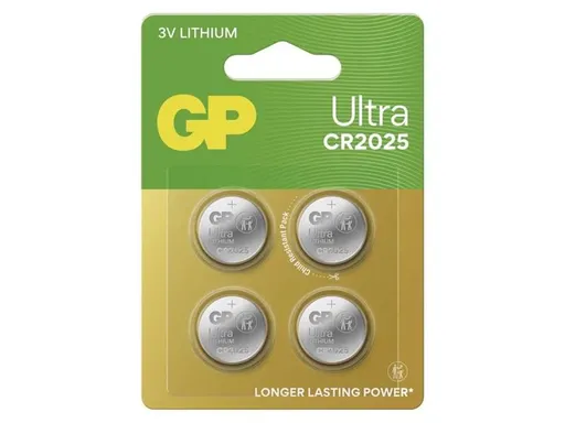 Batéria CR2025 GP Ultra Lithium 4ks
