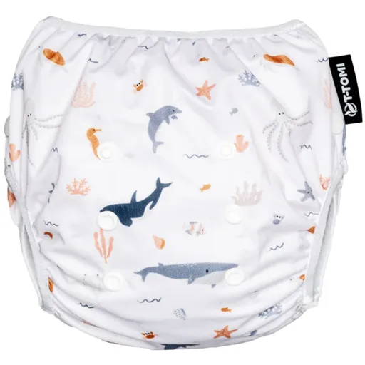 T-TOMI Diaper Swimwear Seaworld prateľné plienkové plavky 5 - 15 kg 1 ks