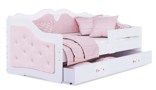 ArtAJ Detská posteľ LEIA K | 80 x 180 cm Farba: biela / ružová