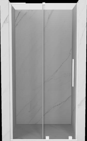 MEXEN/S - Velar L posuvné sprchové dvere 120 cm, transparent, biela 871-120-003-01-20