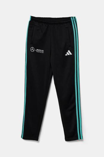 Detské tepláky adidas Performance MER DNA čierna farba, s nášivkou, JV5431