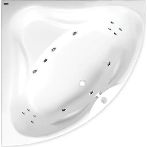 Masážna vaňa SIKO Cornelia 140x140 cm BASIC akrylát ľavá aj pravá SIKOHMBCO140