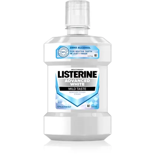 Listerine Advanced White Mild Taste ústna voda s bieliacim účinkom 1000 ml