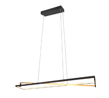 LED závesné osvetlenie Trio Edge čierna 326810132