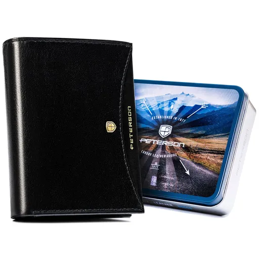 Veľká, kožená pánska peňaženka bez vonkajšej spony - Peterson