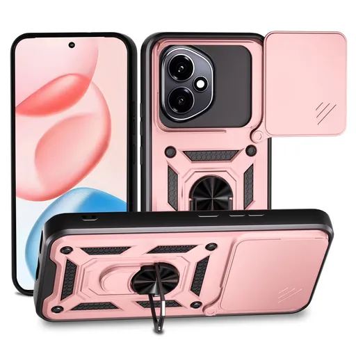 RING CAMERA Kryt s držiakom pre Honor 400 5G ružový