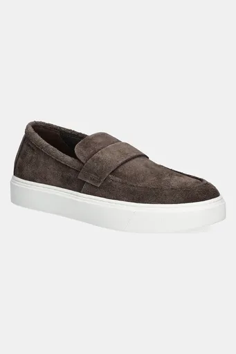 Semišové mokasíny Calvin Klein MOCCASIN SUE UNLINED