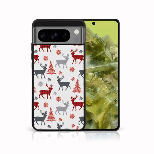 MY ART Kryt s vianočným dizajnom Google Pixel 8 Pro DEER (068)