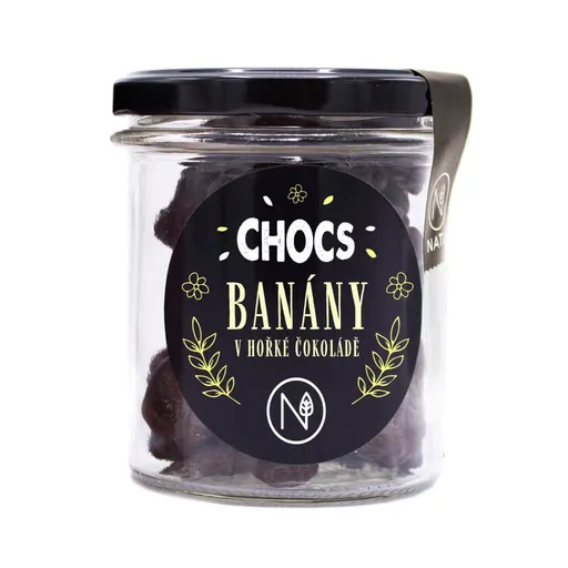 NATU Chocs banány v 60% horkej čokoláde 110 g