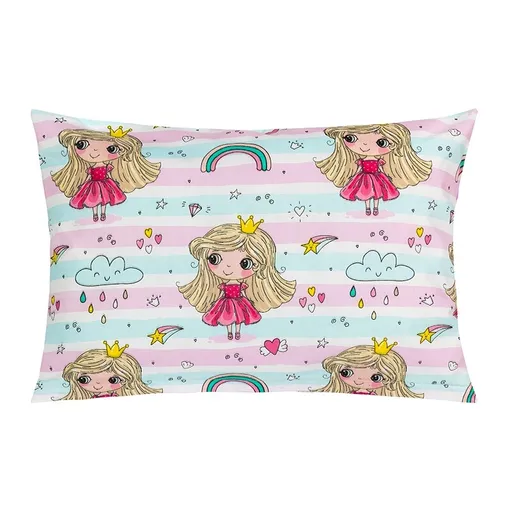 Bellatex Vankúšik VIOLA Princezná s dúhou, 40 x 60 cm