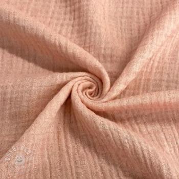 Dvojitá gázovina/mušelín MELANGE pink