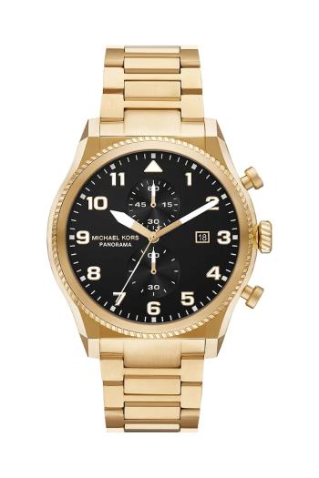 Hodinky Michael Kors PANORAMA pánske, zlatá farba, MK9195