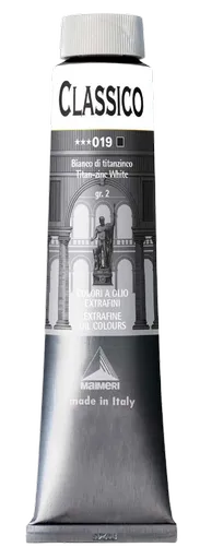 MAIMERI CLASSICO - Extra jemné olejové farby 019 - titan zinc white, 0,2 L