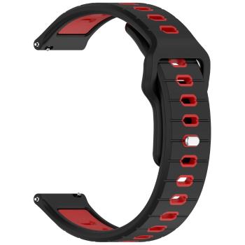SPORTY Vymeniteľný silikónový remienok Garmin Vivoactive 6 čierno-červený