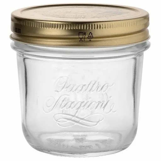 Bormioli Rocco Zaváraí pohár s viečkom Quattro Stagioni Wide Mouth, 200 ml