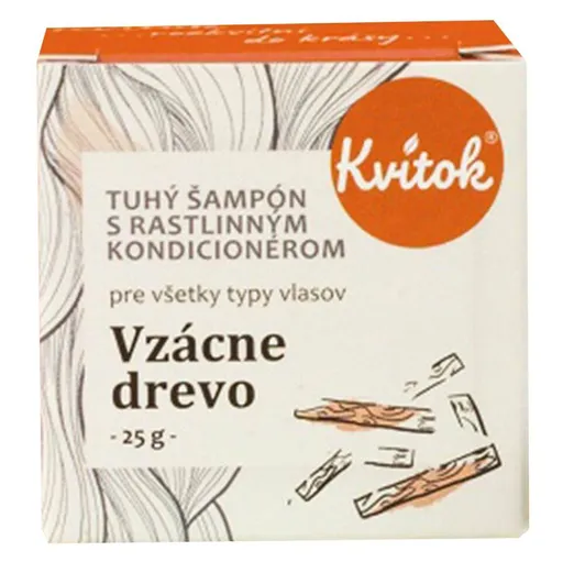 KVITOK Tuhý šampón Vzácne drevo 25 g