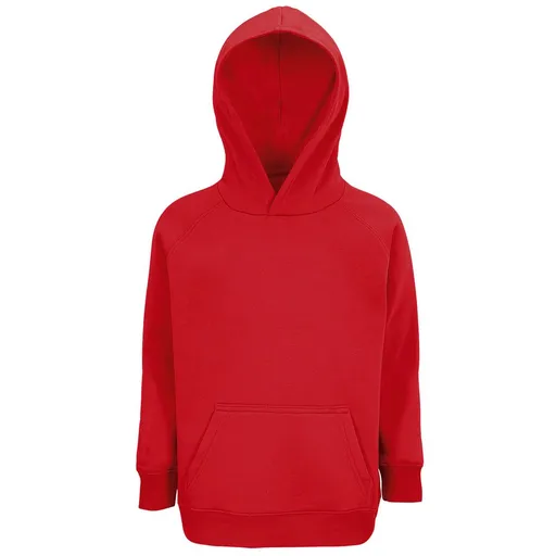 SOL'S Detská mikina s kapucňou Stellar - Červená | 10 rokov (130/140)