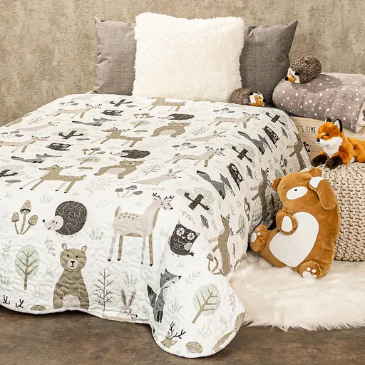 4Home Detský prehoz na posteľ Nordic Friends, 140 x 220 cm