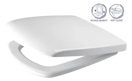 CERSANIT - SEDADLO CARINA DUROPLAST SOFT-CLOSE ANTIBACTERIAL K98-0069