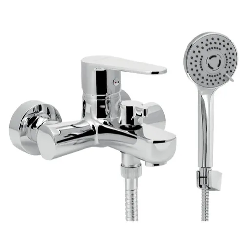 Vaňová batéria Novaservis Titania Fresh Eco so sprchovacím setom 100 mm chróm 96025,0E