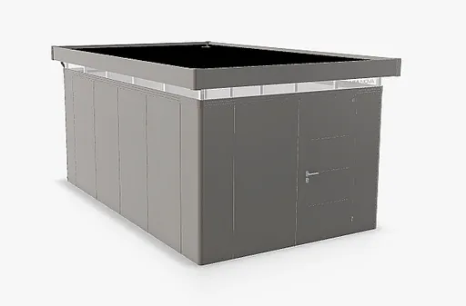 Biohort Záhradný domček BIOHORT Casanova 330 × 530 cm (sivý kremeň metalíza) Orientácia dverí vpravo