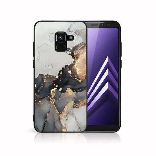 MY ART Ochranný kryt pre Samsung Galaxy A8 2018 (A530) GREY MARBLE (140)