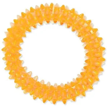 DOG FANTASY hračka krúžok vrúbkovaný oranžový 7 cm (8595091781249)