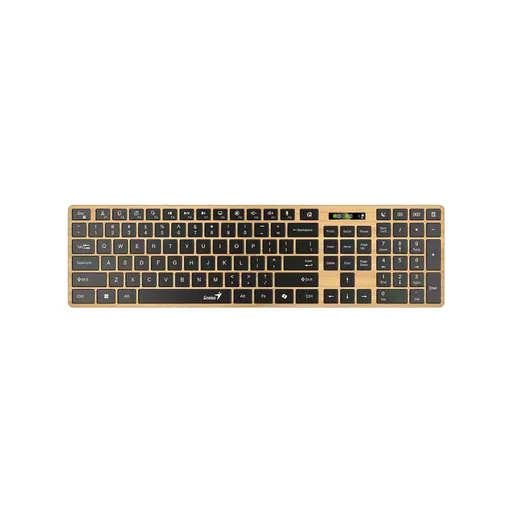 GENIUS Klávesnica Slimstar 7250BT, membránová, bezdrôtová, béžová-čierna