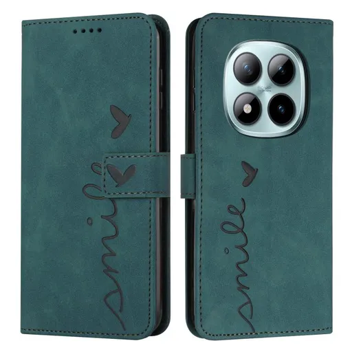 ART SMILE Peňaženkový kryt s remienkom pre Xiaomi Redmi Note 15 Pro+ 5G / POCO M8 Pro 5G zelený