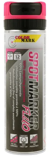 COLOR MARK SPOTMARKER FLUO - Fluorescenčný sprej na dopravné značenie fluorescenčná ružová, 0,5 L