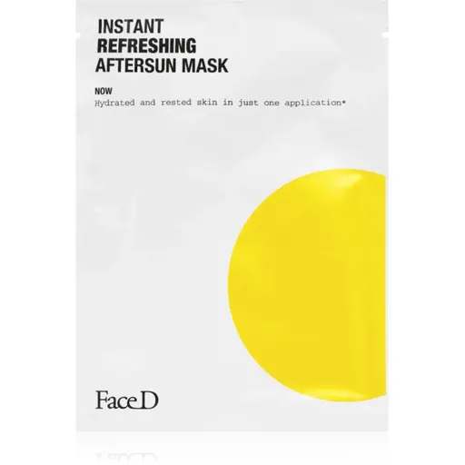 Face D Instant Refreshing Aftersun Mask upokojujúca a hydratačná maska po opaľovaní 1 ks