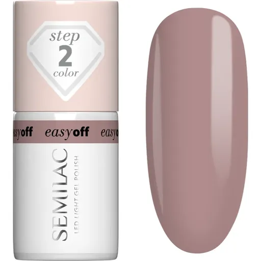 Semilac Easy Off Step 2 gélový lak na nechty s použitím UV/LED lampy odtieň Mocha Cream 7 ml