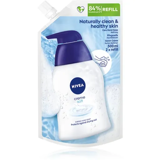 Nivea Creme Soft tekuté mydlo náhradná náplň 500 ml