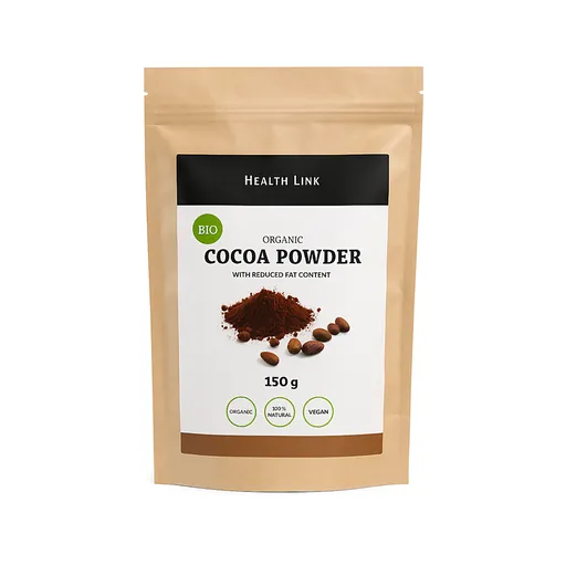HEALTH LINK Kakaový prášok so zníženým obsahom tuku BIO 150 g
