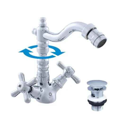 RAV SLEZÁK Morava bidetová batéria s clic-clacom chróm mk121.5/9 MK121.59