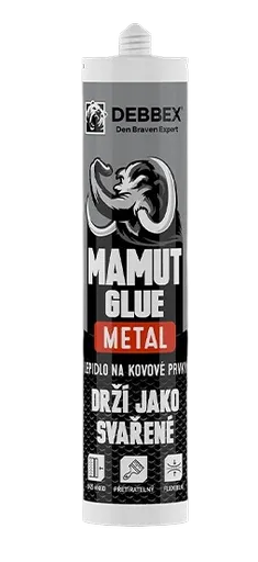 MAMUT GLUE METAL - Vysokopevnostné lepidlo pre lepenie kovov kovovo svetlosivá, 0,29 L