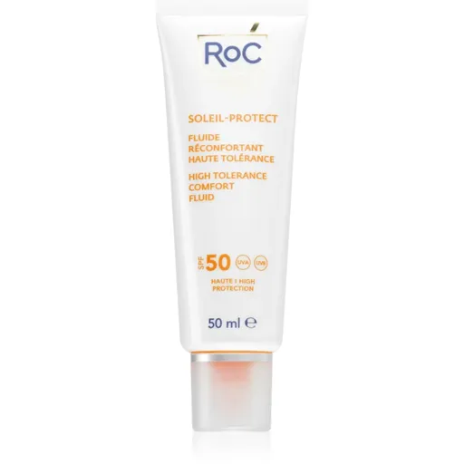 RoC Soleil Protect High Tolerance Comfort Fluid opaľovací fluid na tvár SPF 50 50 ml