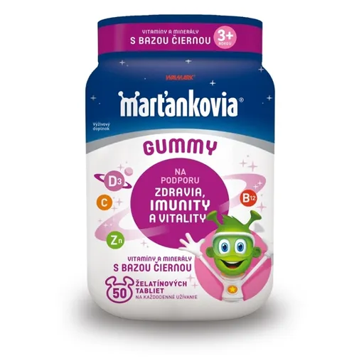 WALMARK Marťankovia Gummy 20 mg Čierna baza 50 kusov
