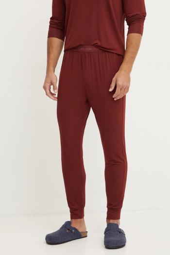 Nohavice Calvin Klein Underwear červená farba, jednofarebné