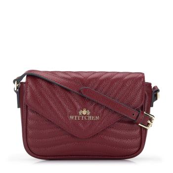 Dámska kožená prešívaná crossbody kabelka Wittchen malá 95-4-672-3